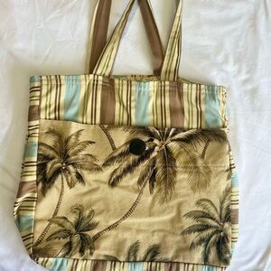 Tropical Palm Print Tote Bag